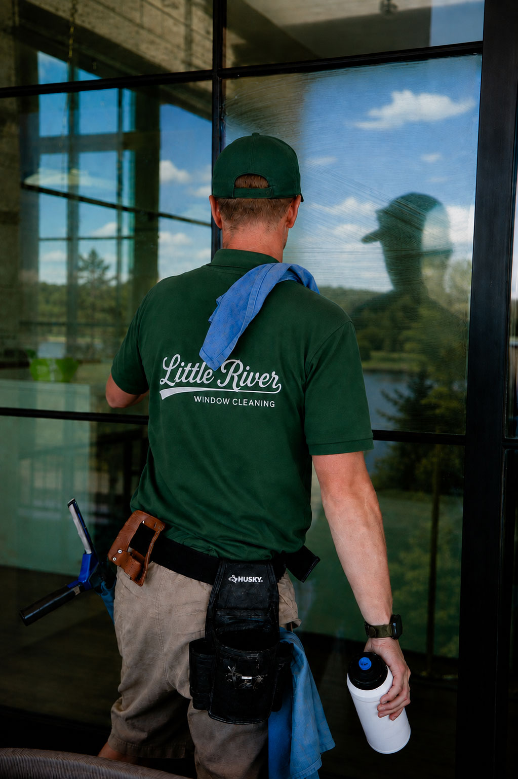 Commercial storefront window cleaning in the Hudson Valley